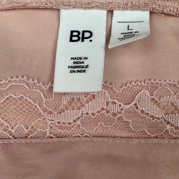 Bp Pink Lace Trim Crop Camisole Size L - Picture 4 of 6